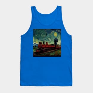 Starry Night Wizarding Express Train Tank Top